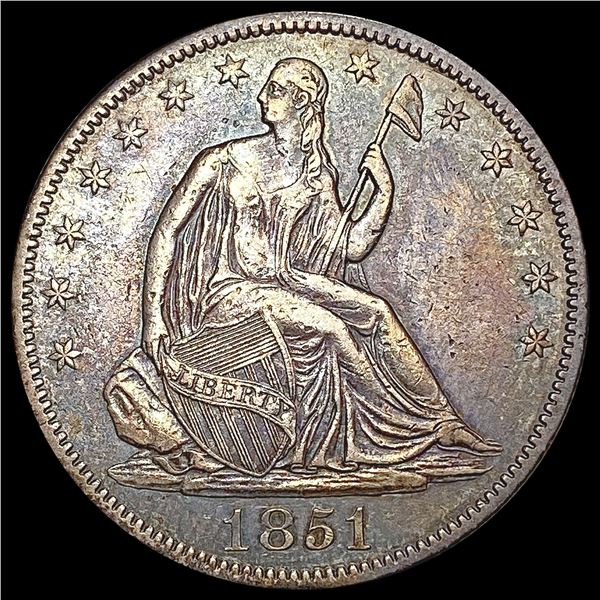 1851-O Seated Liberty Half Dollar NEARLY UNCIRCULATED