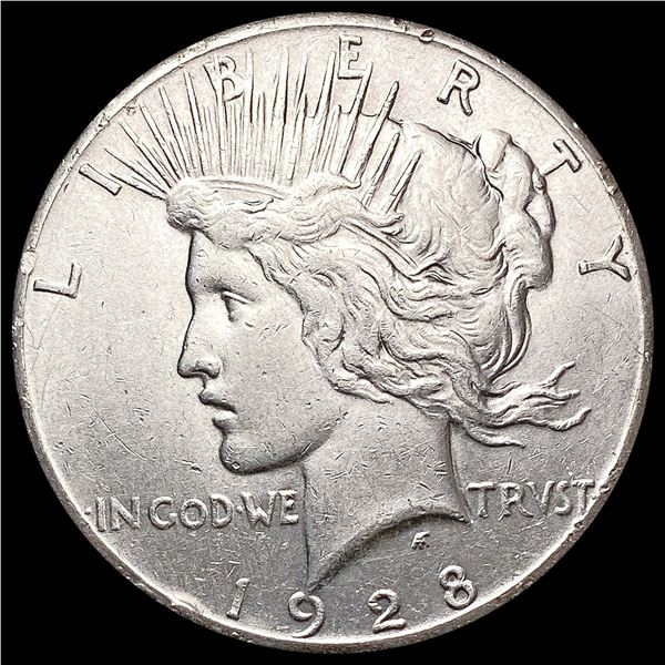 1928 Silver Peace Dollar CLOSELY UNCIRCULATED