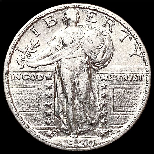 1920-S Standing Liberty Quarter CHOICE AU