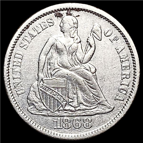 1868-S Seated Liberty Dime UNCIRCULATED