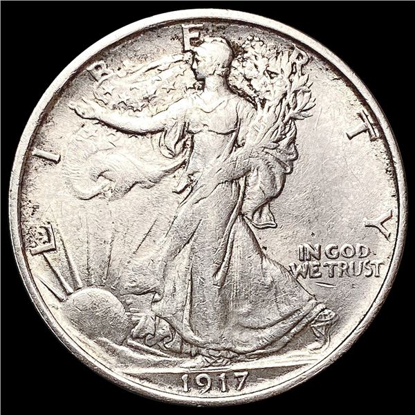 1917-S Walking Liberty Half Dollar CLOSELY UNCIRCULATED