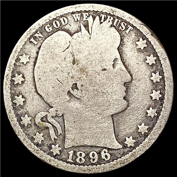 1896-O Barber Quarter NICELY CIRCULATED