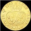 Image 2 : 1758-Q France .2405oz Gold Louis d'Or NICELY CIRCULATED