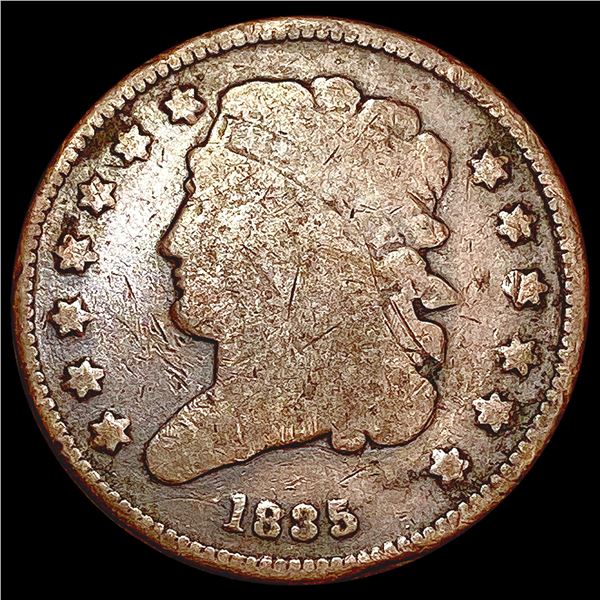 1835 Classic Head Half Cent NICELY CIRCULATED