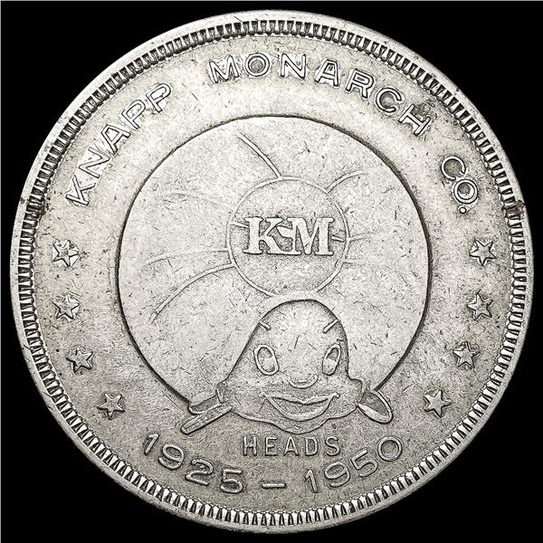 1950 Knapp Monarch CO. SilveToken LIGHTLY CIRCULATED