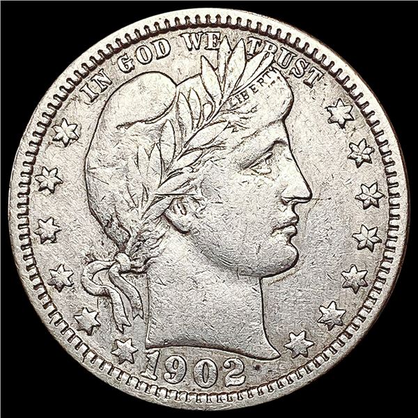 1902-O Barber Quarter LIGHTLY CIRCULATED