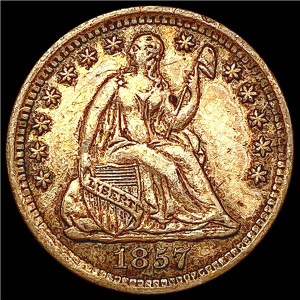 1857 Seated Liberty Half Dime CLOSELY UNCIRCULATED