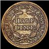 Image 2 : 1857 Seated Liberty Half Dime CLOSELY UNCIRCULATED