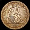 Image 1 : 1857 Seated Liberty Quarter LIGHTLY CIRCULATED