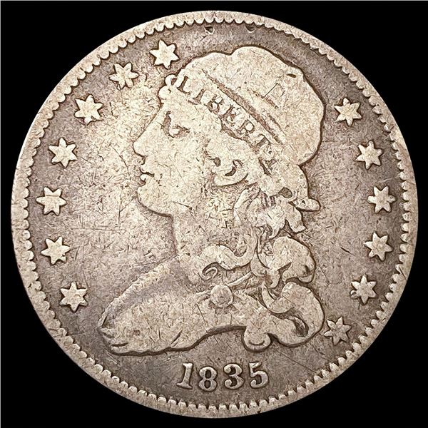 1835 Capped Bust Quarter NICELY CIRCULATED