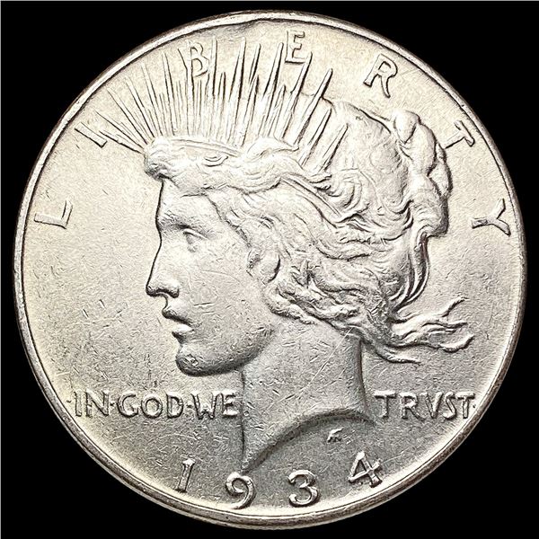 1934 Silver Peace Dollar CLOSELY UNCIRCULATED