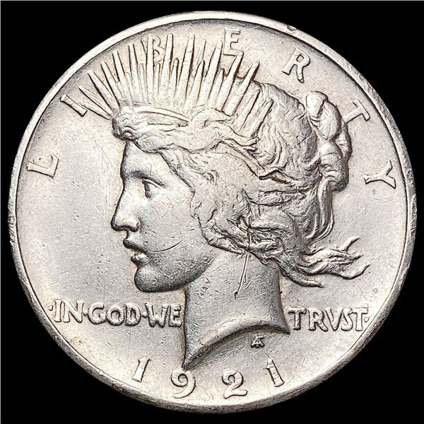 1921 Silver Peace Dollar NEARLY UNCIRCULATED