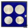 Image 1 : 1976 Montreal Olympics 4 Coin Silver Set [4 Coins]