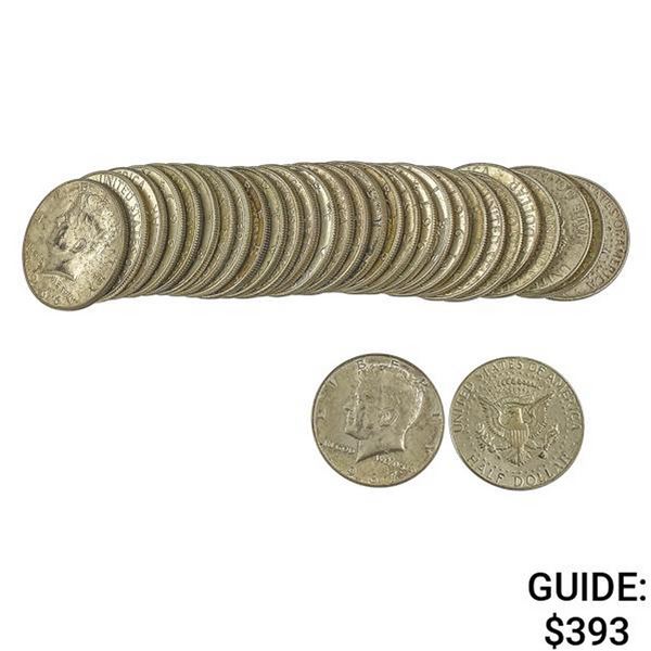 1965-1970 40% Silver Kennedy Half Dollar Lot [31 Coins]