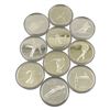 Image 2 : 1976 Montreal Olympics $5 Silver Coin Lot [10 Coins]