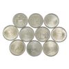 Image 2 : 1976 Montreal Olympics $5 Silver Coin Lot [10 Coins]