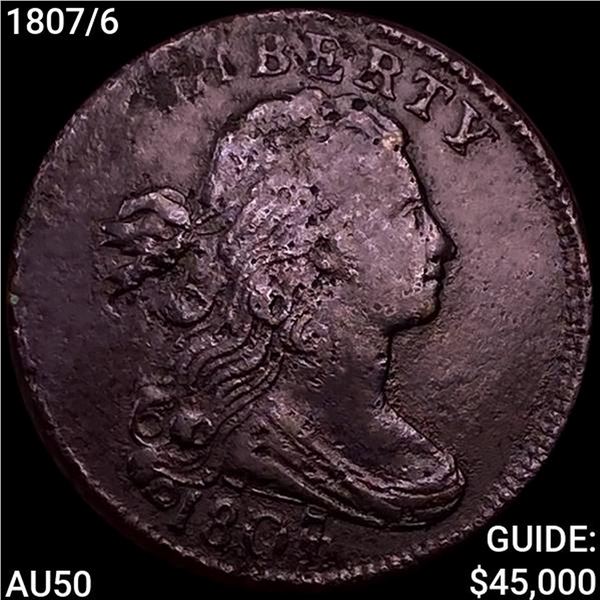 1807/6 Draped Bust Large Cent CLOSELY UNCIRCULATED