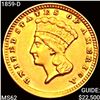 Image 1 : 1859-D Rare Gold Dollar UNCIRCULATED