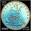 Image 1 : 1873-CC Seated Liberty Half Dollar CHOICE BU