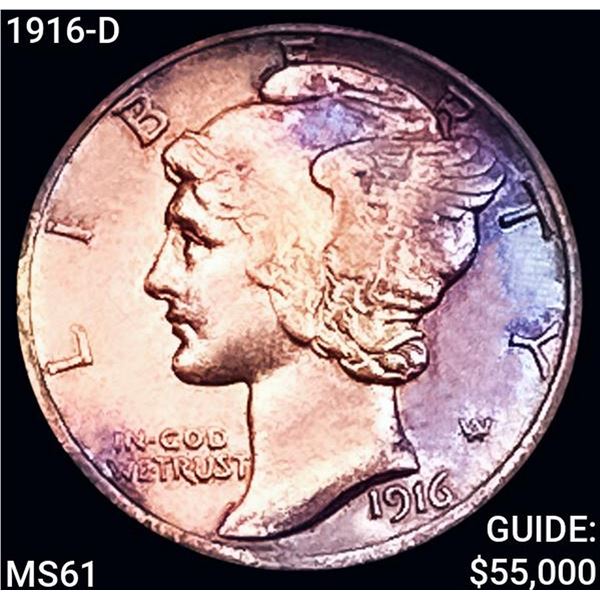 1916-D Mercury Dime UNCIRCULATED