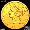 Image 1 : 1859-S $5 Gold Half Eagle CHOICE AU