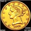 Image 1 : 1841-D $5 Gold Half Eagle UNCIRCULATED