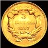 Image 2 : 1867 $3 Gold Piece CHOICE AU