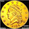 Image 1 : 1824 $5 Gold Half Eagle CHOICE BU+