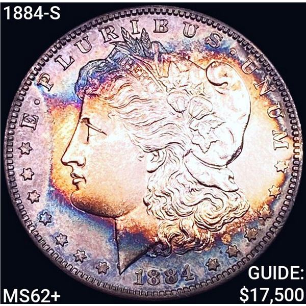 1884-S Morgan Silver Dollar UNCIRCULATED +