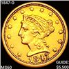 Image 1 : 1847-O $2.50 Gold Quarter Eagle UNCIRCULATED