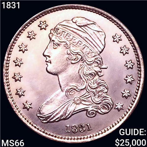 1831 Capped Bust Quarter GEM BU
