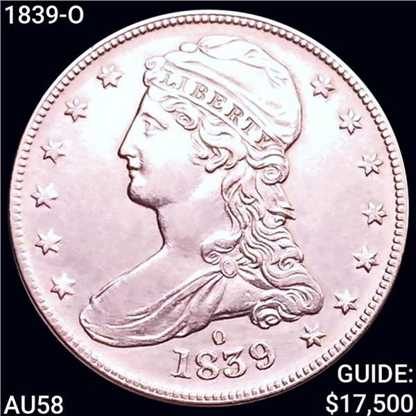 1839-O Capped Bust Half Dollar CHOICE AU