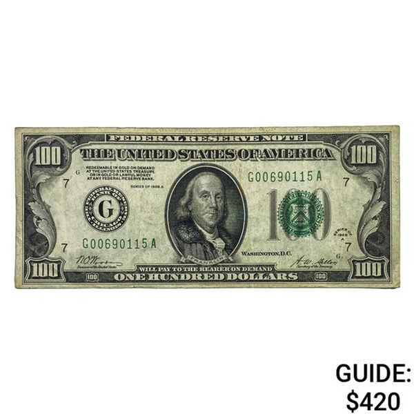 1928A $100 Federal Reserve Note