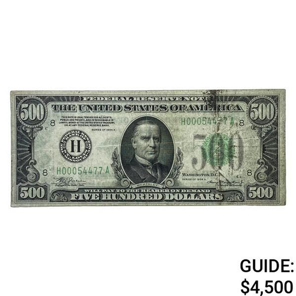 1934A $500 U.S. FRN - St. Louis XF