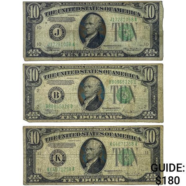 [3]1934 $10 U.S. Federal Reserve Notes
