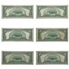 Image 2 : [6]1934-1969 $5 U.S. FRN w/ 2 Consecutive Serial
