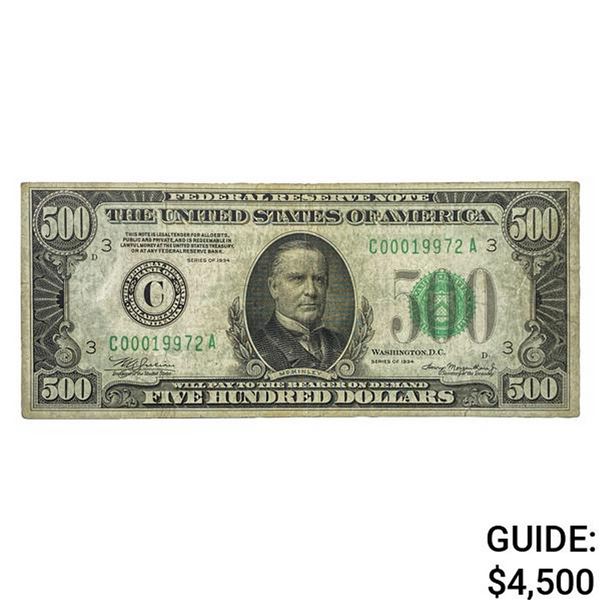 1934 $500 U.S. FRN - Philadelphia XF