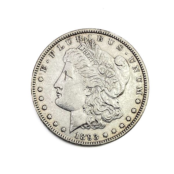 1893 Morgan Silver Dollar CLOSELY UNCIRCULATED