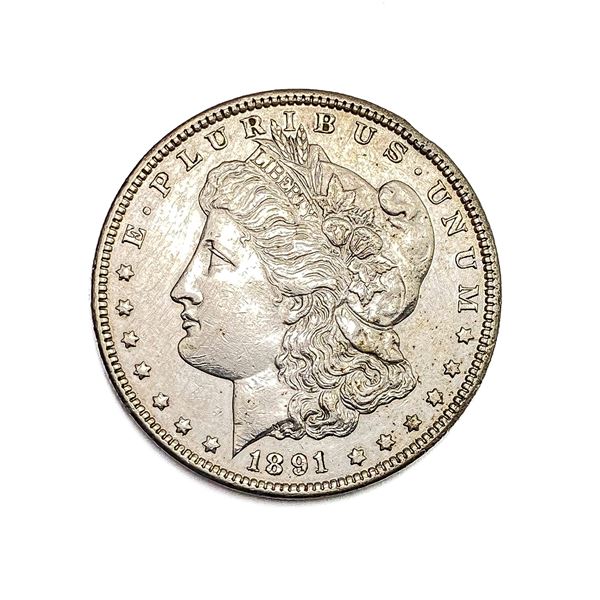 1891-CC Morgan Silver Dollar CLOSELY UNCIRCULATED