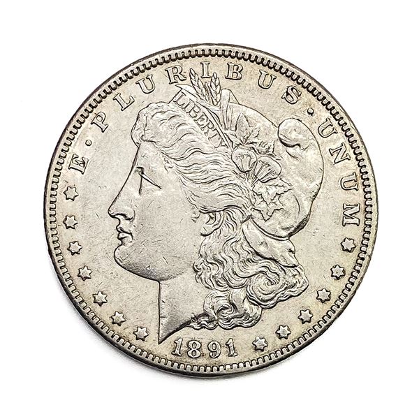 1891-CC Morgan Silver Dollar CLOSELY UNCIRCULATED