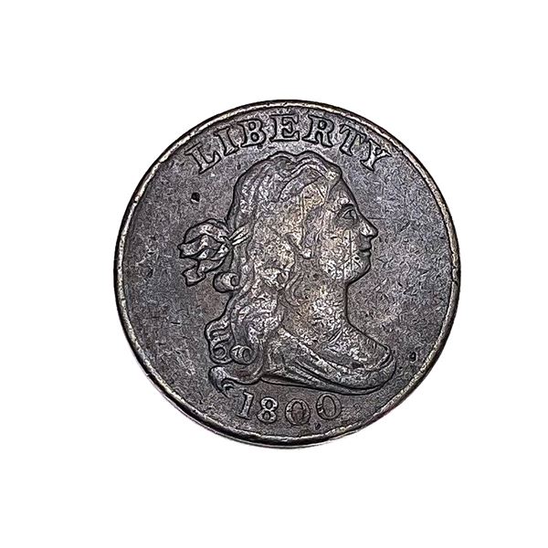 1800 Draped Bust Half Cent ABOUT UNCIRCULATED