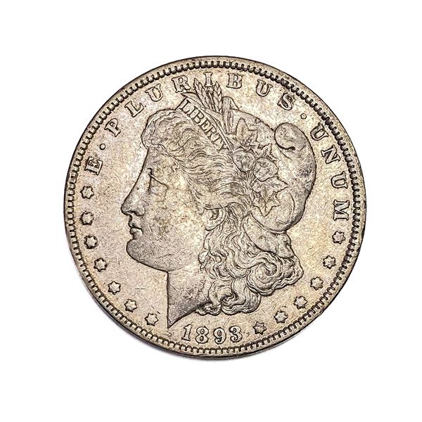 1893 Morgan Silver Dollar ABOUT UNCIRCULATED