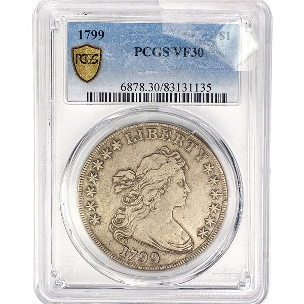 1799 Draped Bust Dollar PCGS VF30