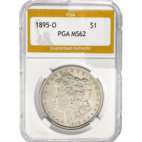 1895-O Morgan Silver Dollar PGA MS62
