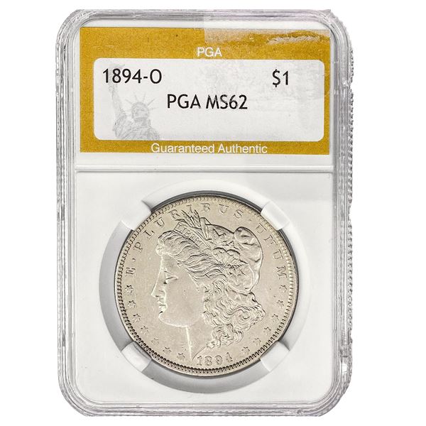 1894-O Morgan Silver Dollar PGA MS62