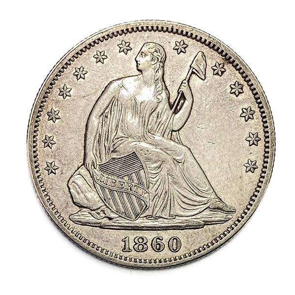 1860 Seated Liberty Half Dollar CLOSELY UNCIRCULATED