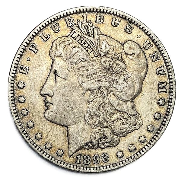 1893 Morgan Silver Dollar NEARLY UNCIRCULATED
