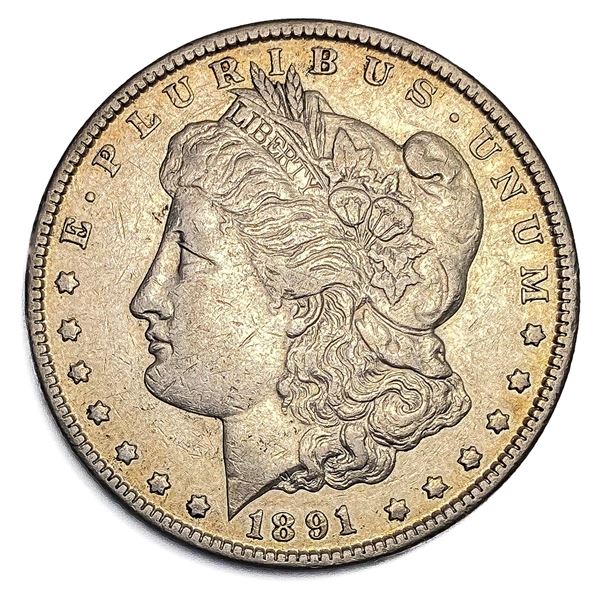 1891-CC Morgan Silver Dollar NEARLY UNCIRCULATED