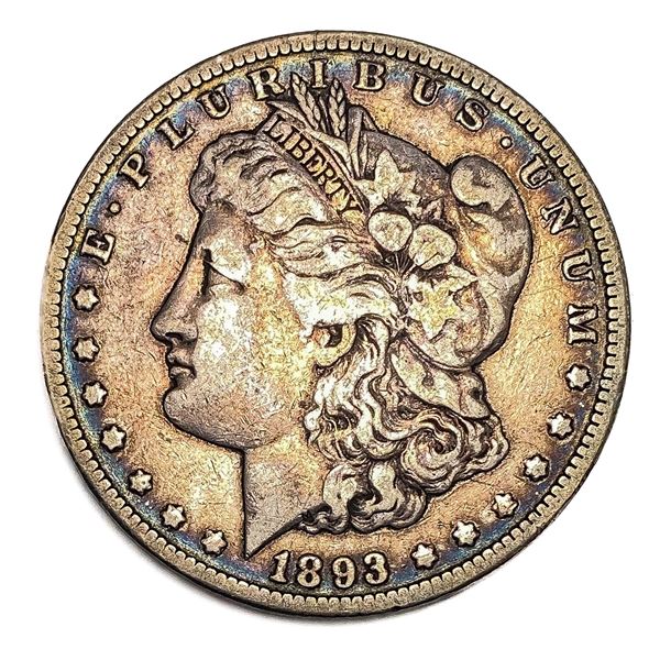 1893-CC Morgan Silver Dollar NICELY CIRCULATED