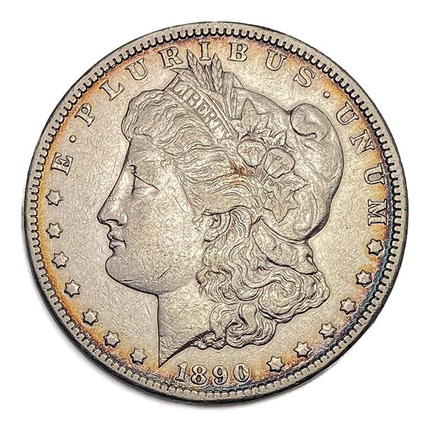 1890-CC Morgan Silver Dollar NEARLY UNCIRCULATED
